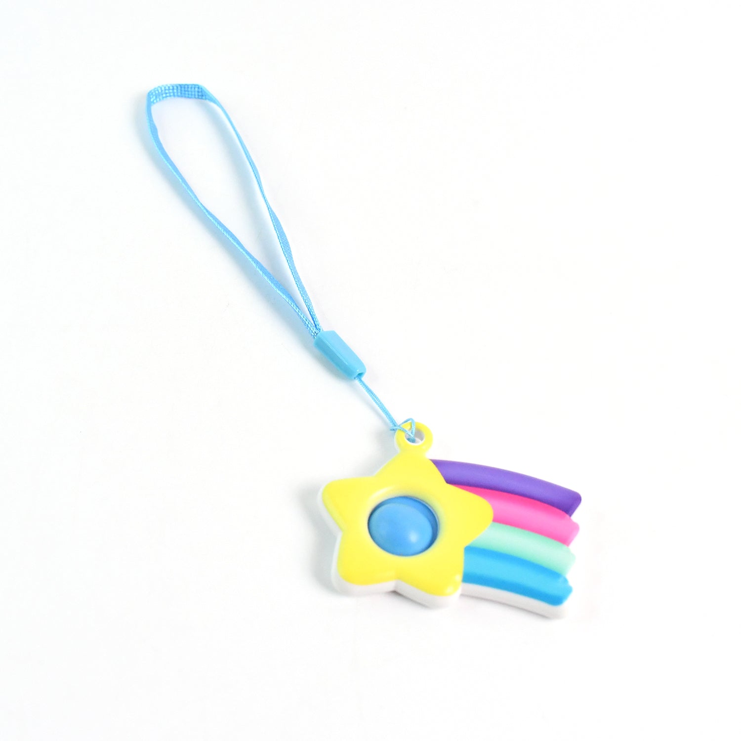 Stress Relief Silicone Push Fidget Toy Keychain for Kids (1 Pc) Stress Relief Silicone Push Fidget Toy Keychain for Kids (1 Pc)